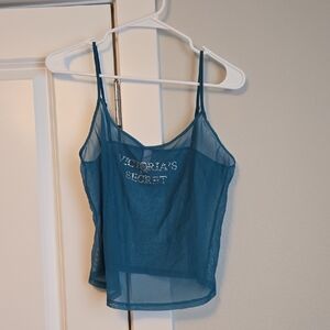 Victoria's Secret Blue Sheer Women's Tank